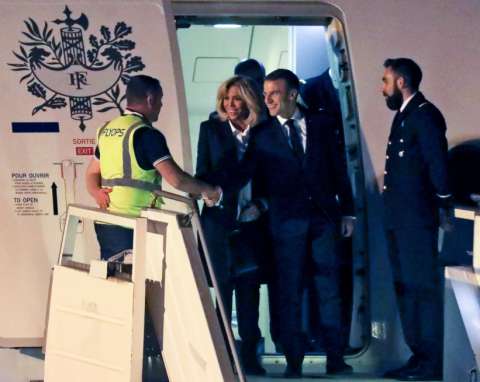 Los "chalecos amarillos", pesadilla de Macron, lo siguen hasta Argentina