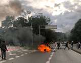 Video: Queman moto de la Secretaría de Movilidad de Medellín en marchas del 28A