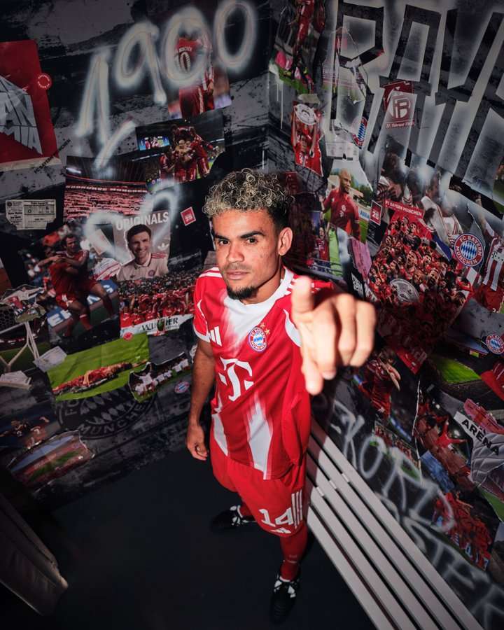 El delantero colombiano Luis Díaz firmó contrato con el Bayern Múnich hasta 2029.