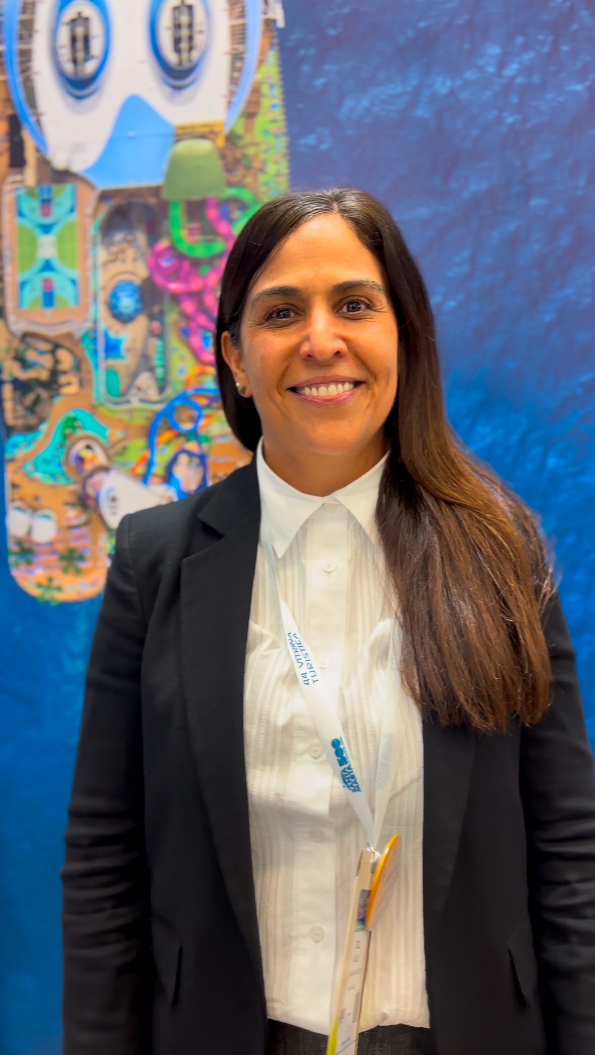 Itzel Valdés, vicepresidenta asociada para Latinoamérica y el Caribe de Royal Caribbean International, en la Vitrina Turística de Anato.