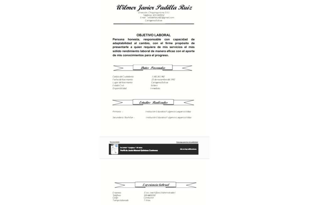 Wilmer Javier Padilla Ruiz