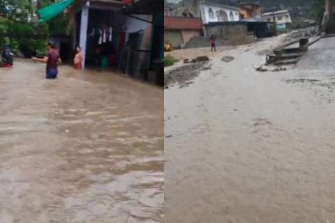 Emergencia en Viotá por cuenta de fuertes aguaceros: barrios inundados y vías afectadas