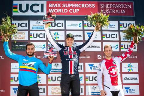 Carlos Ramírez, plata en la Copa Mundo de BMX en Australia