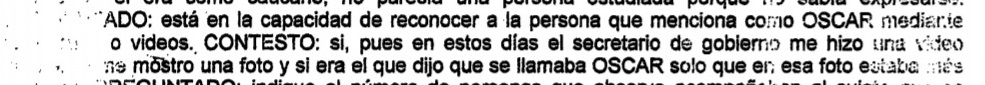 Declaración de uno de los testigos que accedió al reconocimiento facial de Harold Ordóñez.