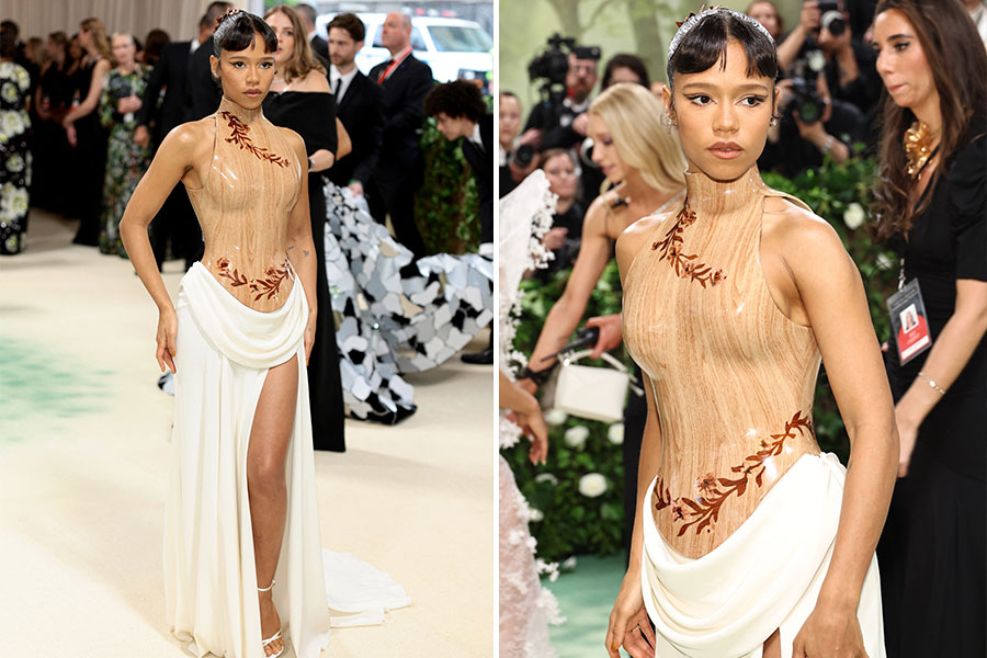 Taylor Russell en la Gala del MET 2024