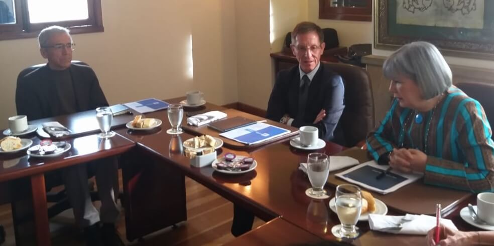 Emilio Archila, Alto Consejero para la Estabilización, y Patricia Linares, presidenta de la JEP.