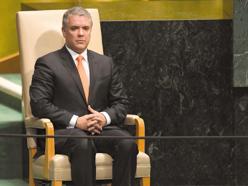 El presidente Iván Duque calificó como “exitosos” los días que estuvo en Nueva York esta semana. / AFP