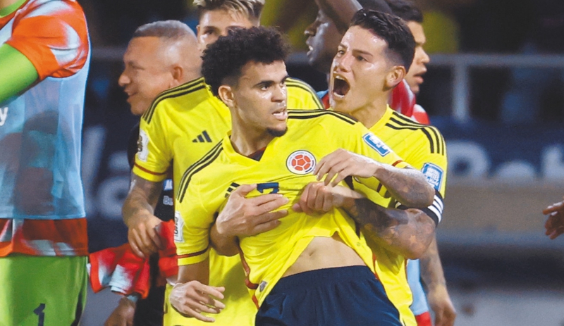 Luis Díaz y James Rodríguez fueron dos de las figuras de Colombia en la reciente victoria sobre Brasil en la pasada fecha de eliminatorias de la Conmebol.