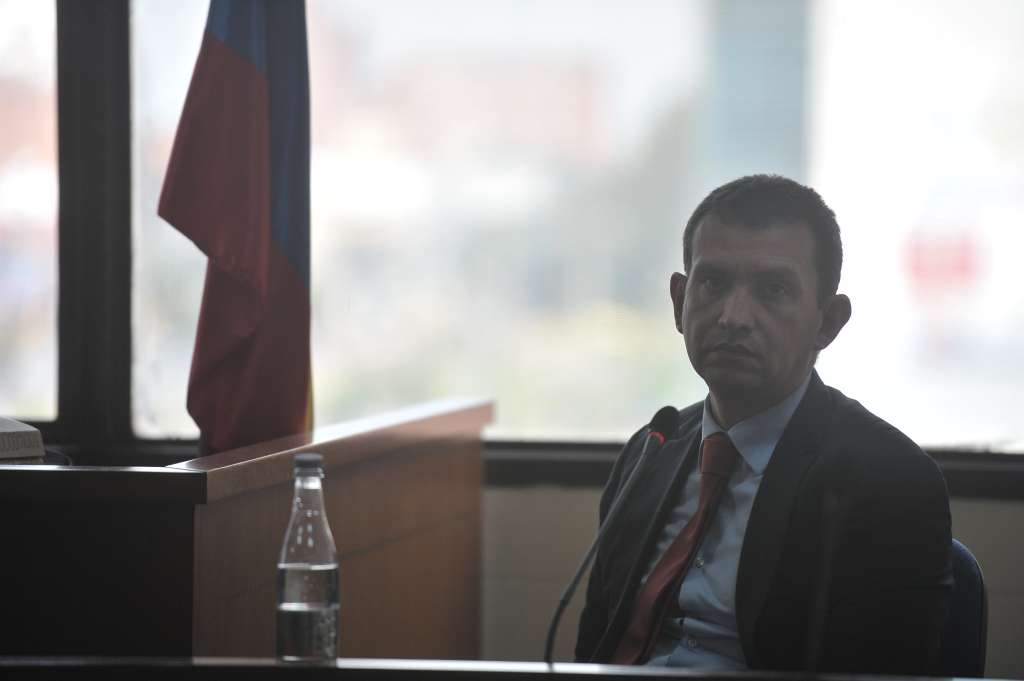 Contratista cordobés, condenado por el carrusel de la contratación y testigo estrella de la fiscalía contra el exalcalde de Bogotá Samuel Moreno Rojas, durante la audiencia.
