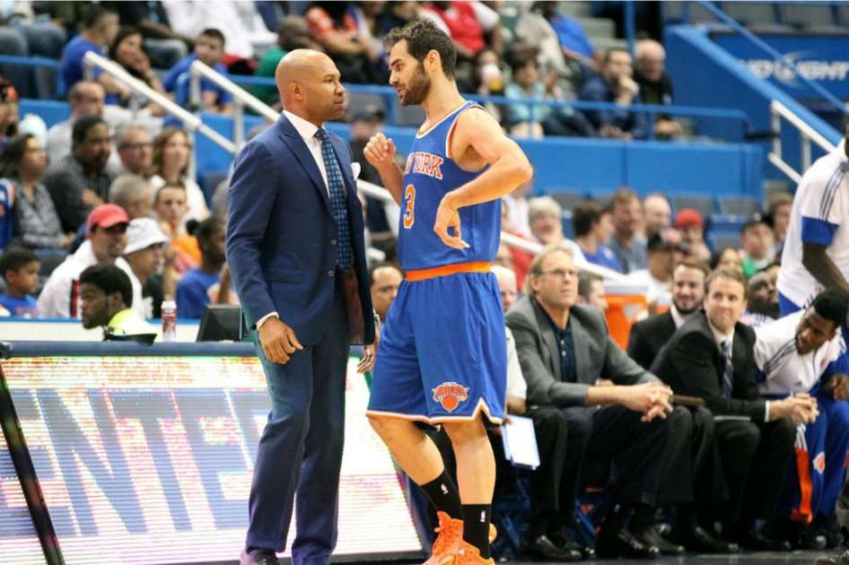 Derek Fisher y José Manuel Calderón / AFP