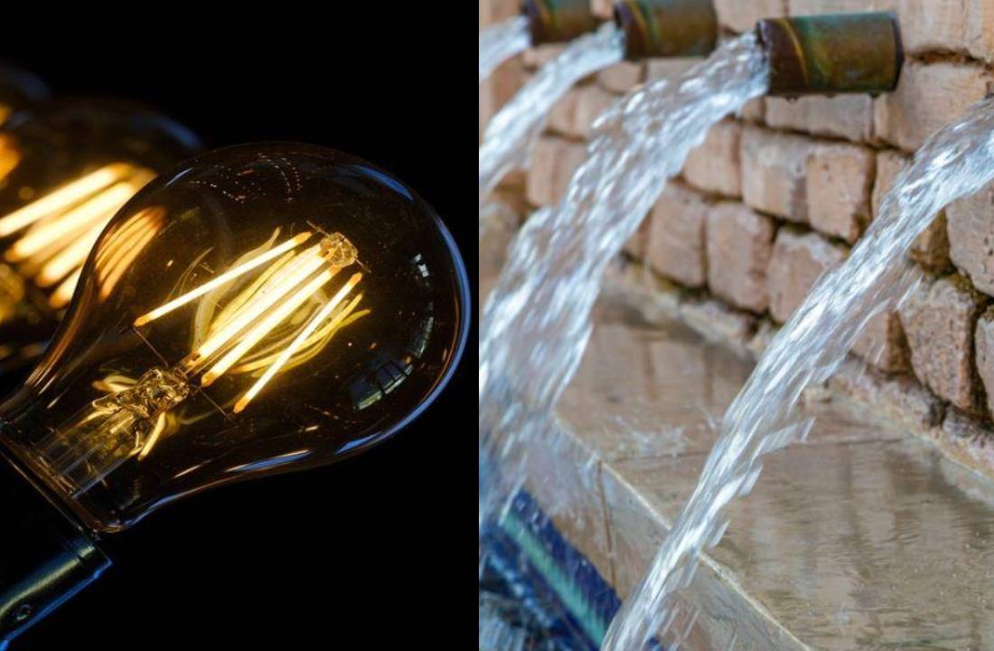 Cortes de agua y luz.