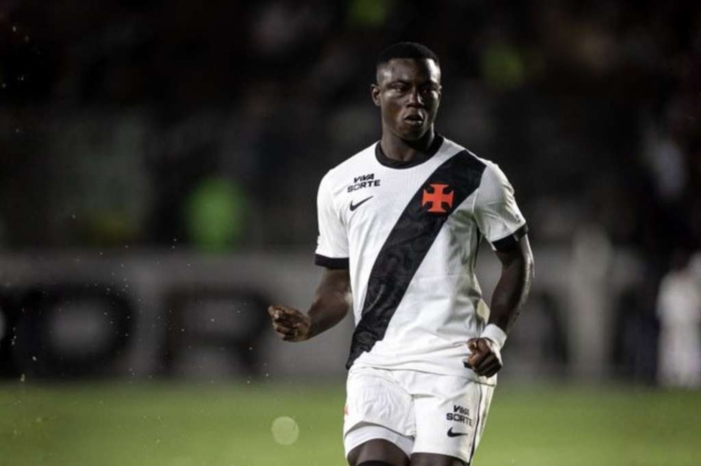 Marino Hinestroza, con la camiseta de Vasco da Gama.