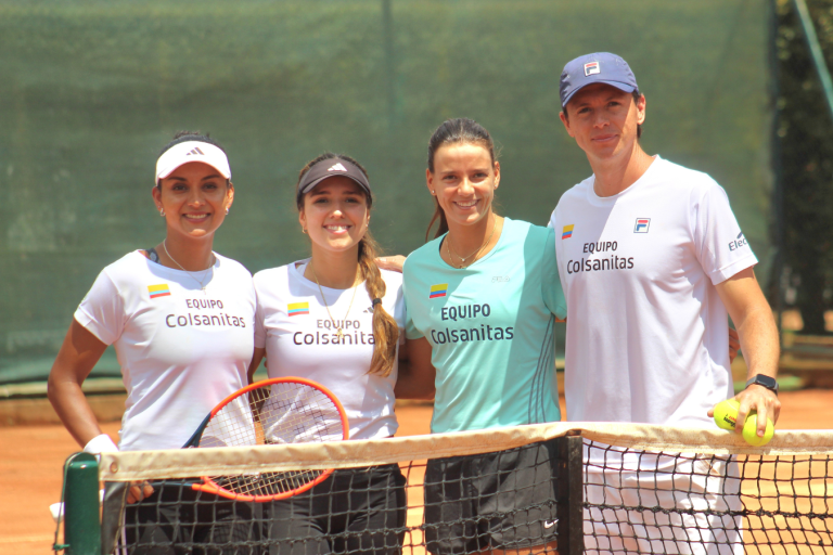 Colombia se prepara para enfrentar a Francia en la Copa Billie Jean King