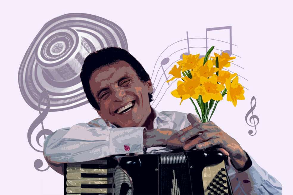 Gustavo Gutiérrez Cabello estudió administración de empresas, pero siempre prefirió la música. / Ilustración: Daniela Vargas
