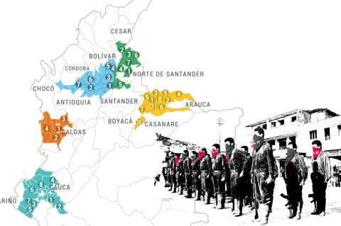 Estos son los municipios de las antiguas Farc que ocupó el Eln