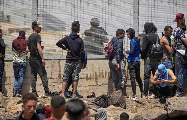 Migrantes Marruecos-.España, ceuta 2021