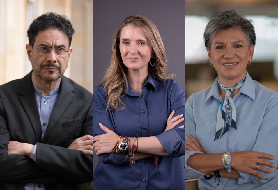 Iván Cepeda, Paloma Valencia y Claudia López.