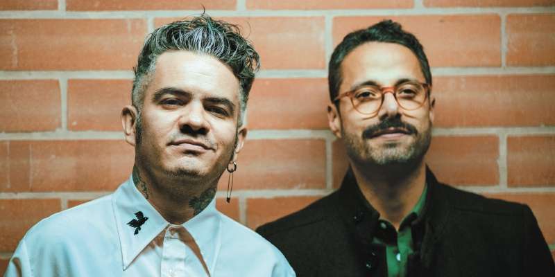 Juan Galeano y Daniel Álvarez, integrantes de Diamante Eléctrico. / Andrés Alvarado