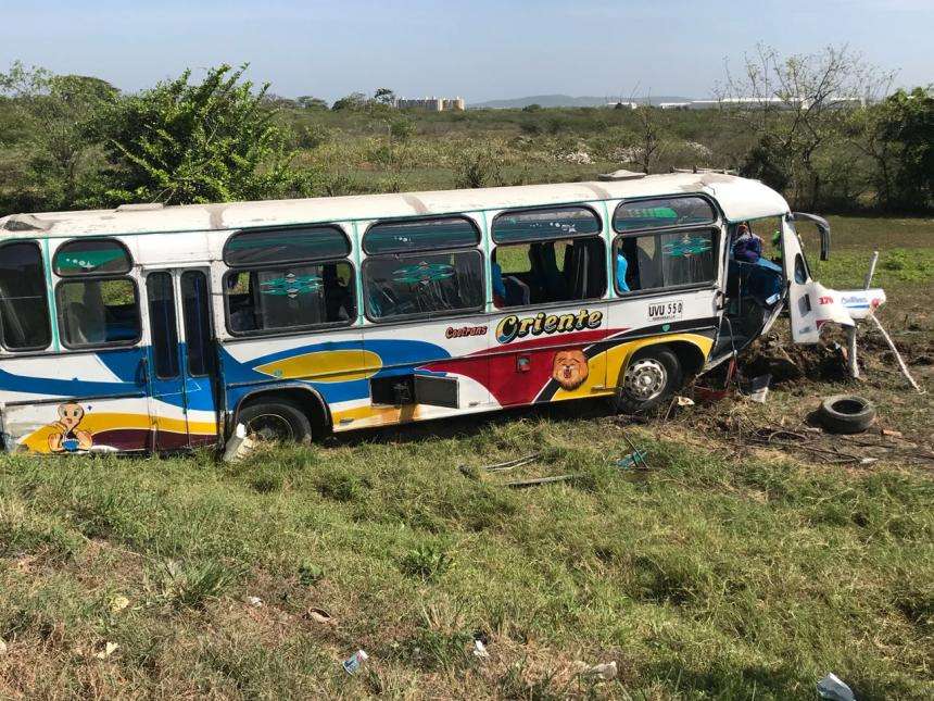 11 personas heridas dejó el accidente. / Cortesía El Heraldo