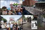 Imágenes de la masiva manifestación antiracista en Boston una semana después de Charlottesville
