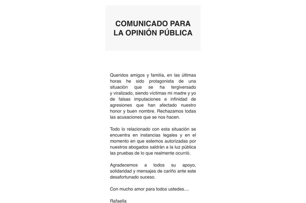 Comunicado