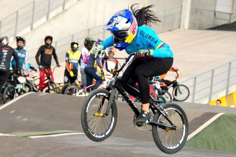 Mariana Pajón en el Panamericano de Lima.
