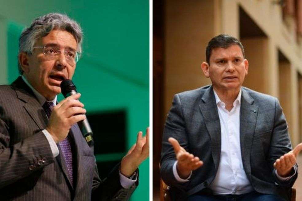 Enrique Gómez es candidato de Salvación Nacional, un partido de ultra derecha. Y John Milton Rodríguez lleva las banderas del partido cristiano Colombia Justa Libres.