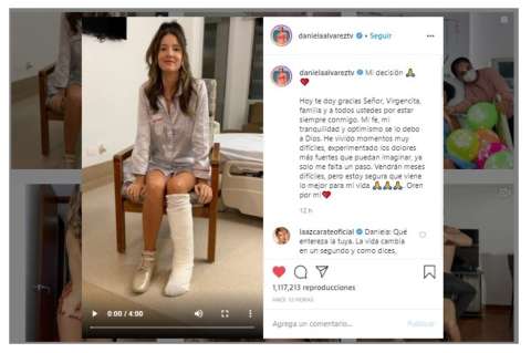 Se complica salud de Daniella Álvarez, será sometida a quinta cirugía