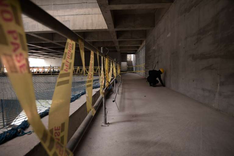 Edificio que reanudará su construcción tras tres años de parálisis.