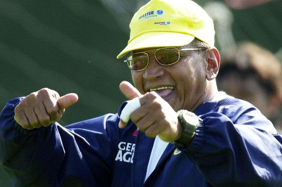 Pedro Zape en sus épocas de entrenador de arqueros en la selección de Colombia // Archivo EL ESPECTADOR.