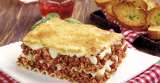 Lasaña con carne de cerdo