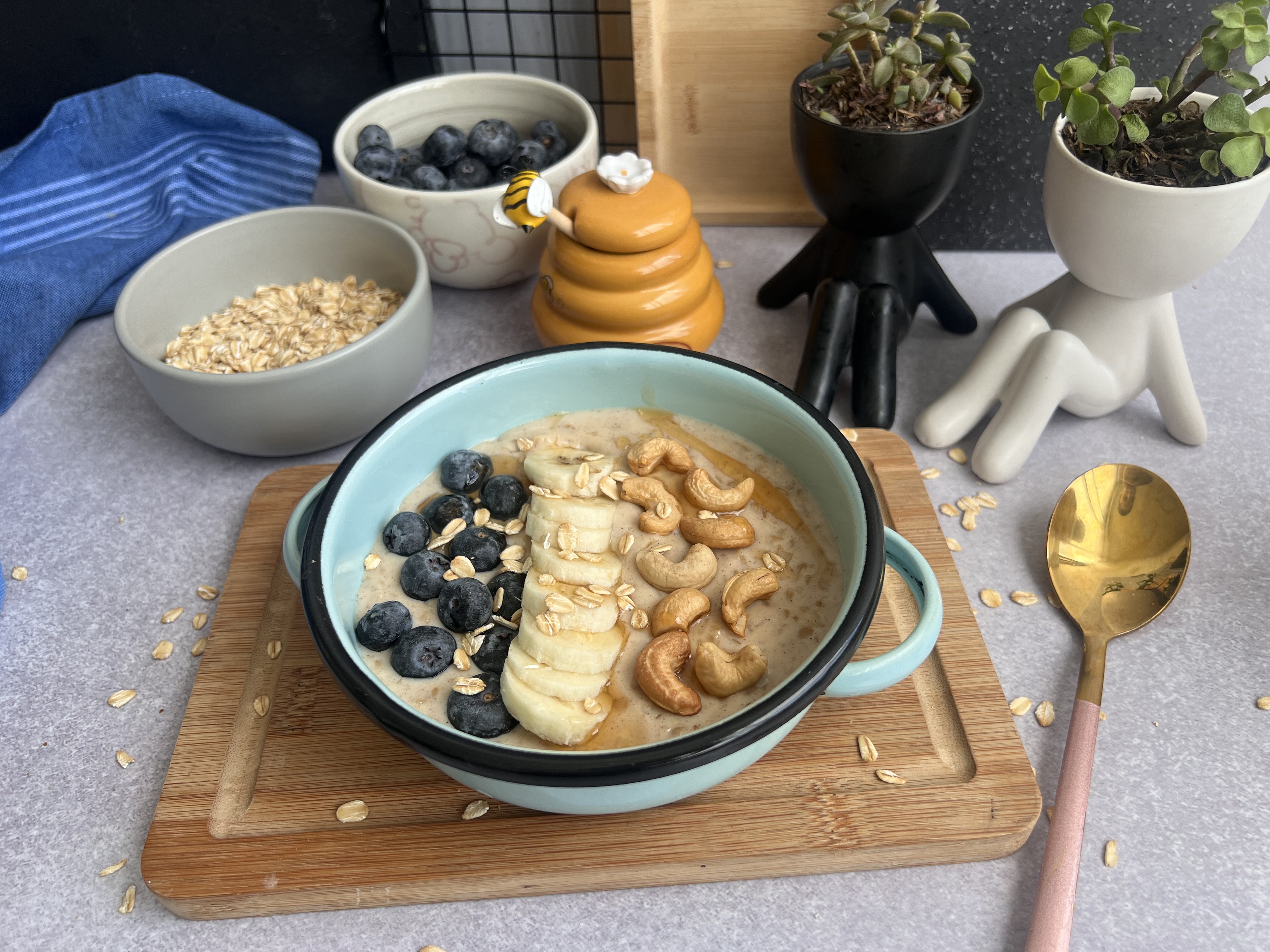 Porridge clásico (avena cocida)