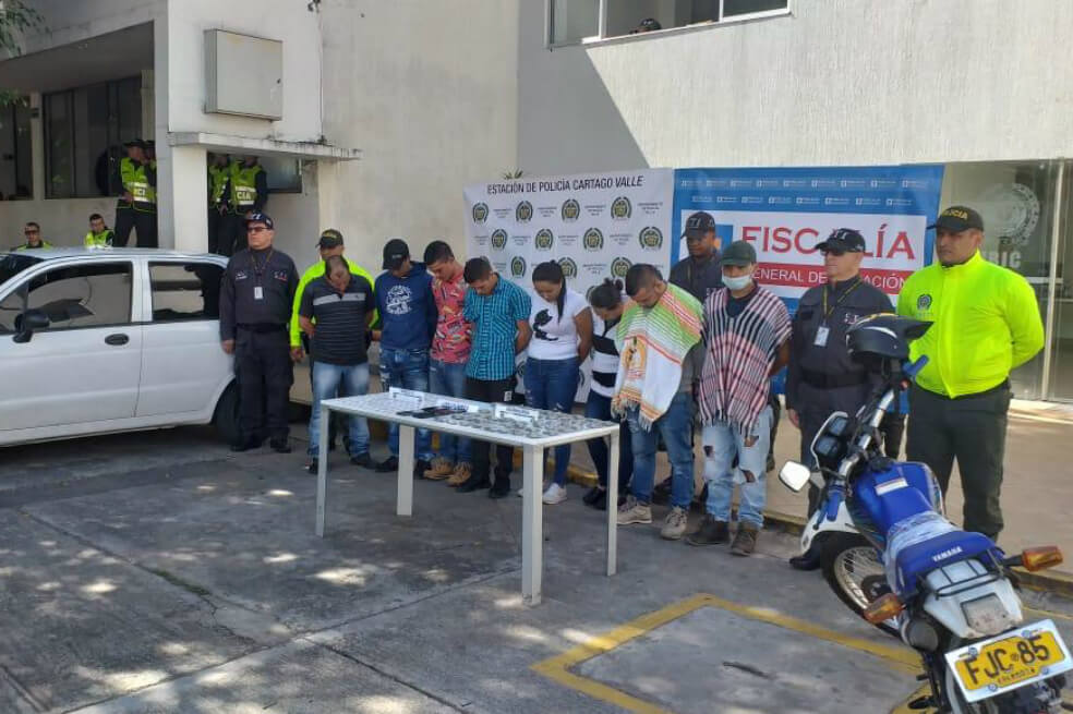 Lograron la desarticulación de estructuras criminales como ‘los K-R’, ‘los Chinga’, ‘los de la 21’, ‘los Junior’ y ‘los Espartanos’. / Policía del Valle