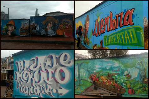 Imágenes: 30 artistas de Bogotá le ponen vida y color a la Plaza de La Concordia