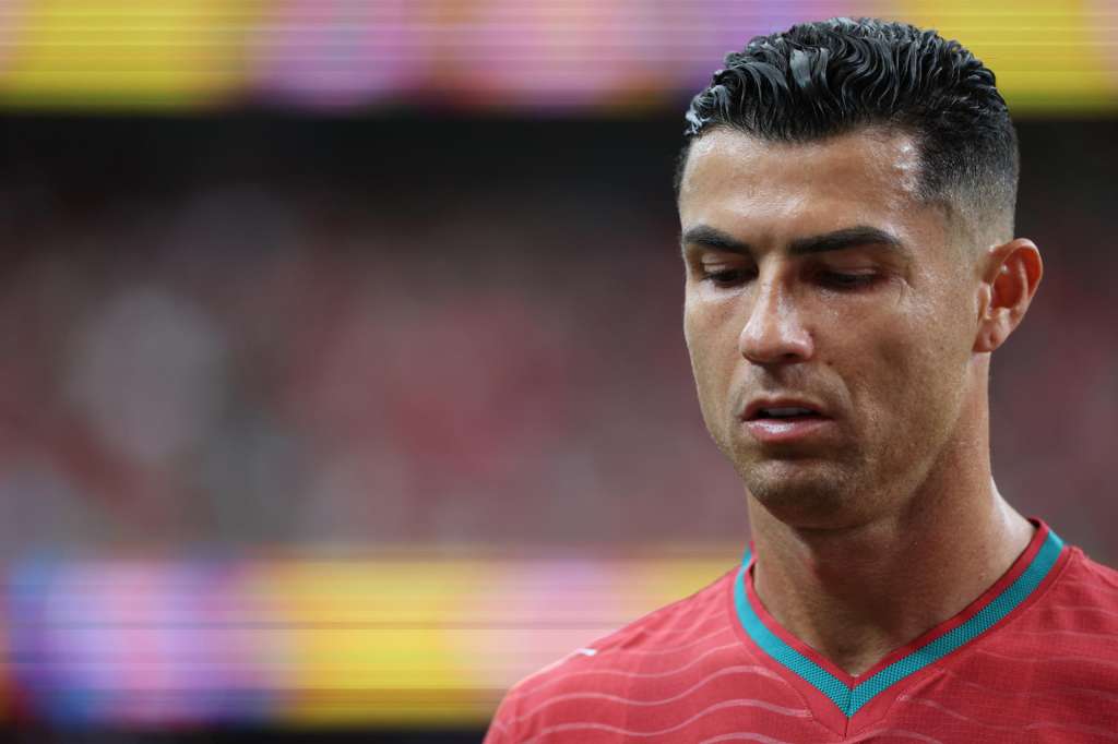 HOUSTON (EEUU), 17/06/2026.- El delantero de Portugal Cristiano Ronaldo durante el partido del Grupo K del Mundial 2026 que disputan las selecciones nacionales de Portugal y República Democrática del Congo este miércoles, en el Estadio Houston (Texas). EFE/ Carlos Ramírez