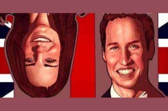 Comic de Príncipe Guillermo y Kate Middleton