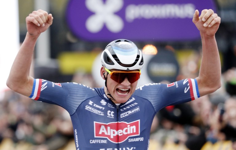 Mathieu van der Poel ganó el Tour de Flandes, en Bélgica