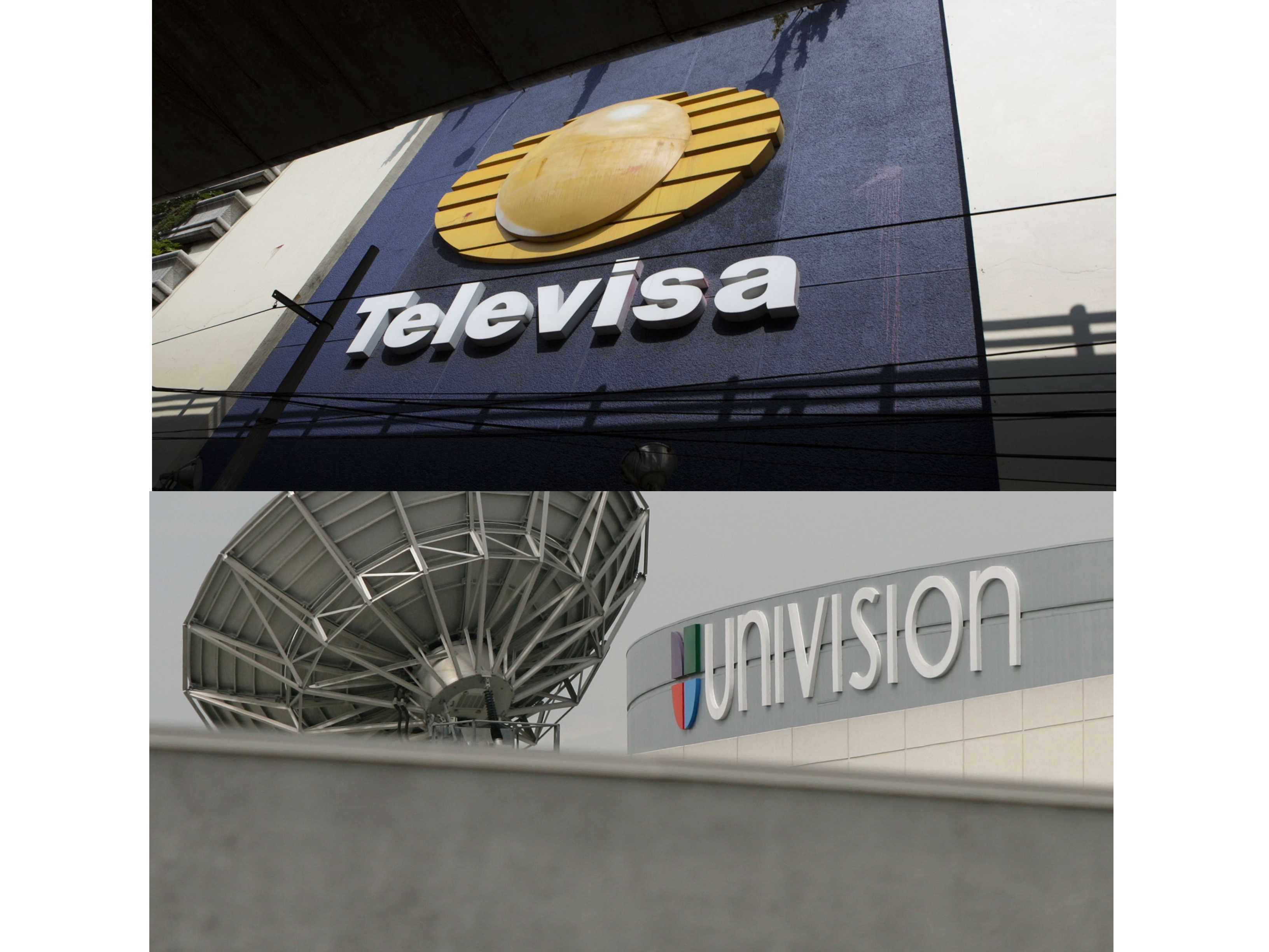 Foto de Televisa y Univsion.