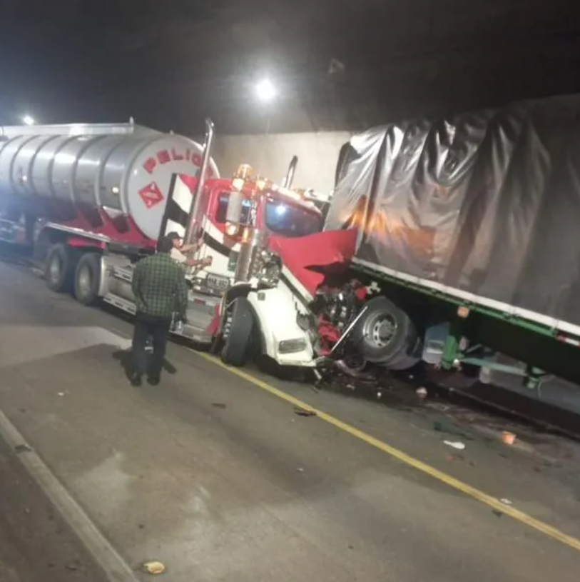 Accidente en el túnel Renacer de la Vía al Llano
