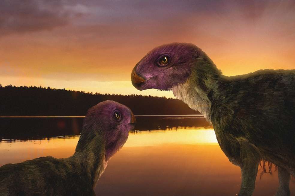 Representación de Minimocursor phunoiensis, la nueva especie de dinosaurio descubierta en Tailandia.