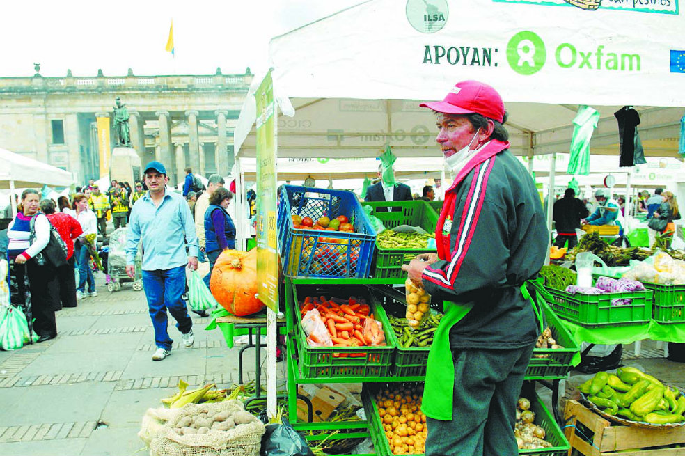 Este viernes, la Plaza de Bolívar será de nuevo una gran plaza de mercado. /Archivo