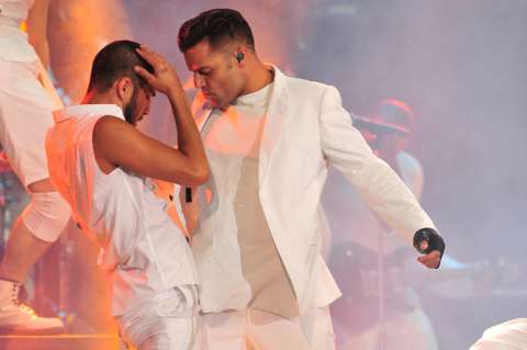 Ricky Martin en la jornada inaugural del Festival de Viña del Mar