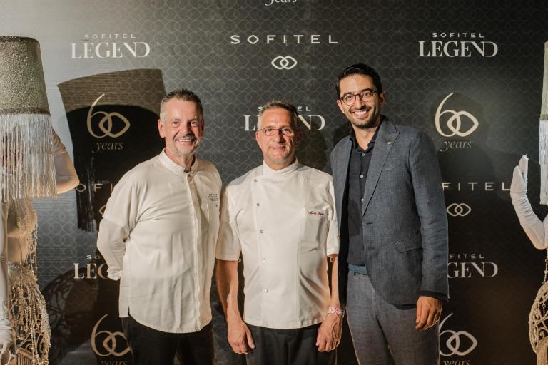 Chef Patrice Guaus, Chef Alain Roux y Yannick Sorro