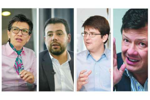 ¿De qué hablan los candidatos a la Alcaldía de Bogotá en sus redes sociales?