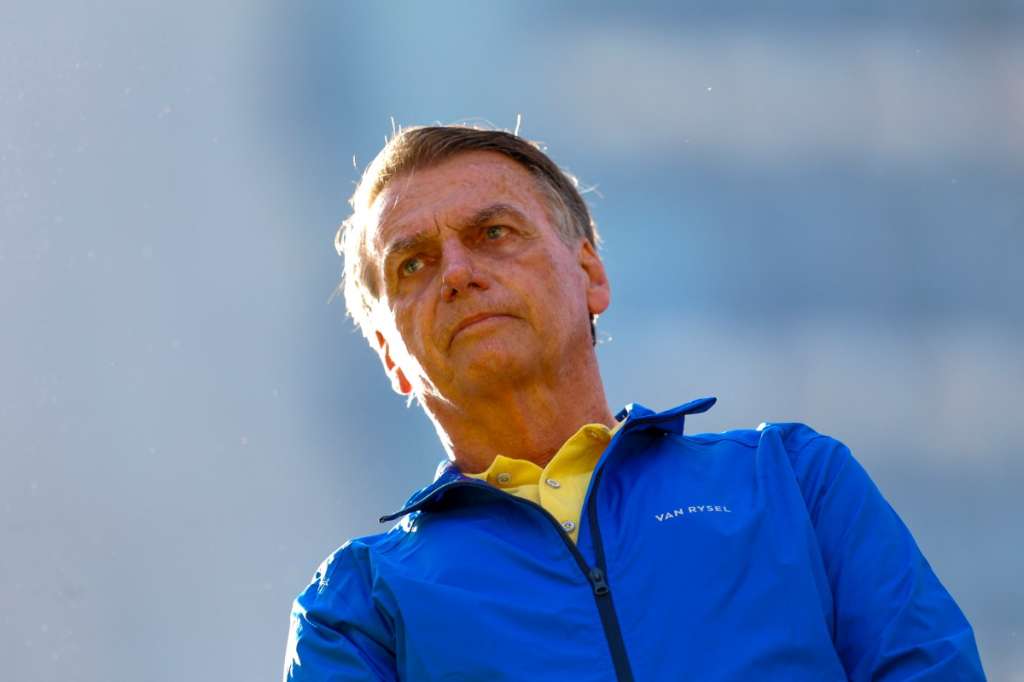 El expresidente de Brasil, Jair Bolsonaro, asiste a un mitin en la Avenida Paulista en São Paulo, Brasil, el 29 de junio de 2025.