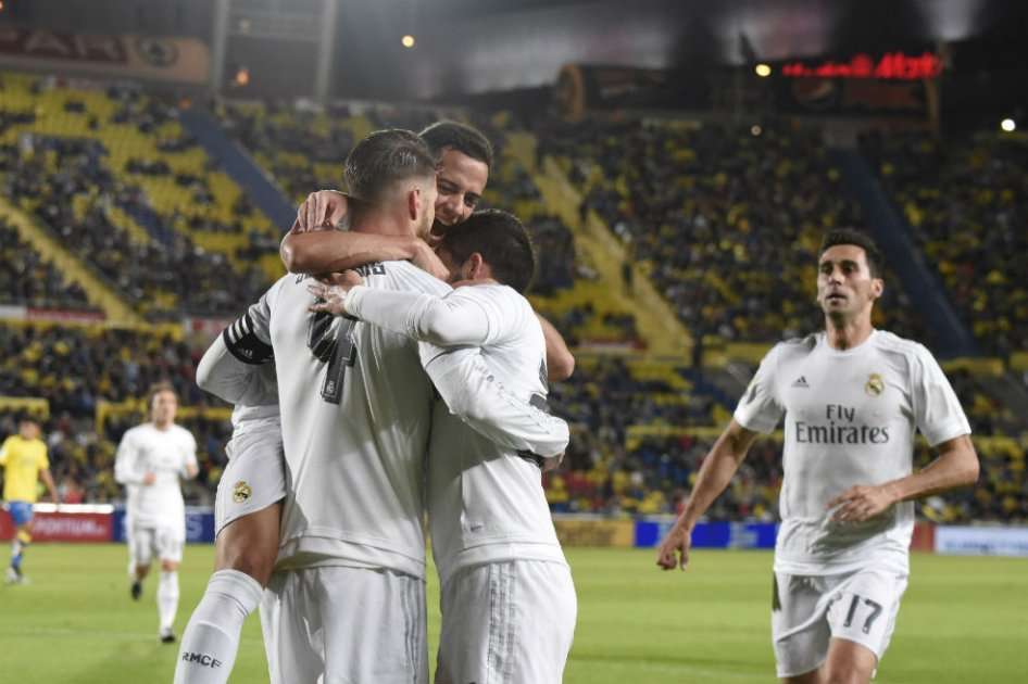 Sergio Ramos marcó el primer tanto de la victoria merengue. Foto: AFP