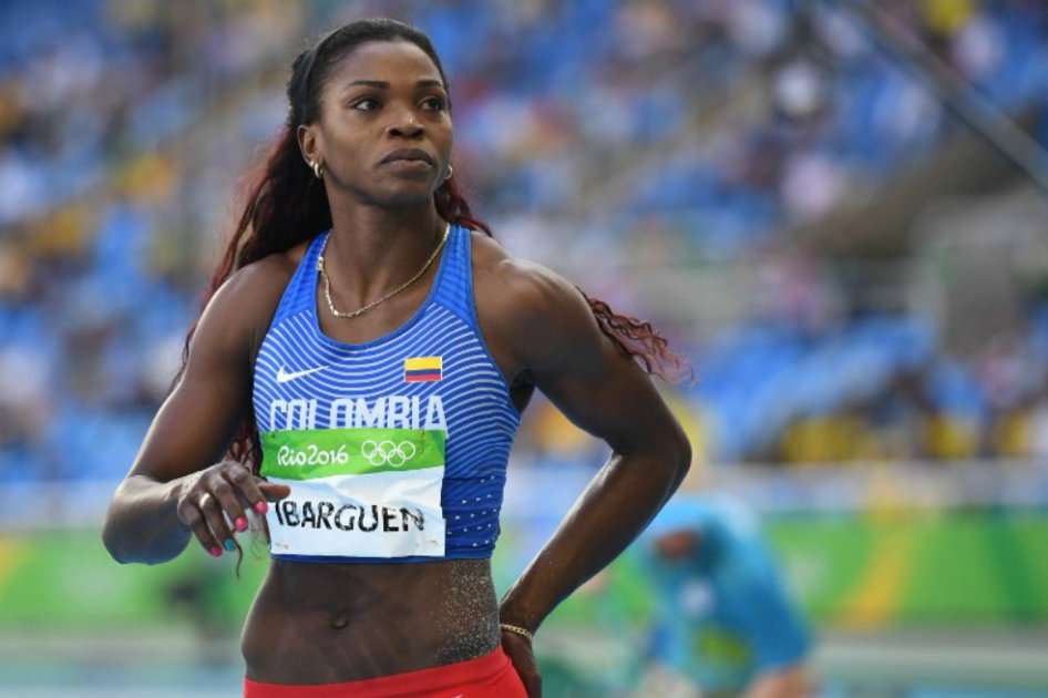 La atleta colombiana Caterine Ibargüen, en Río 2016. / AFP