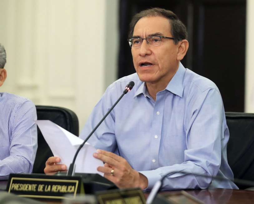 El presidente de Perú, Martín Vizcarra. / AFP