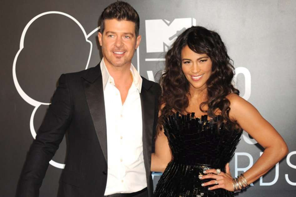 Robin Thicke y Paula Patton.