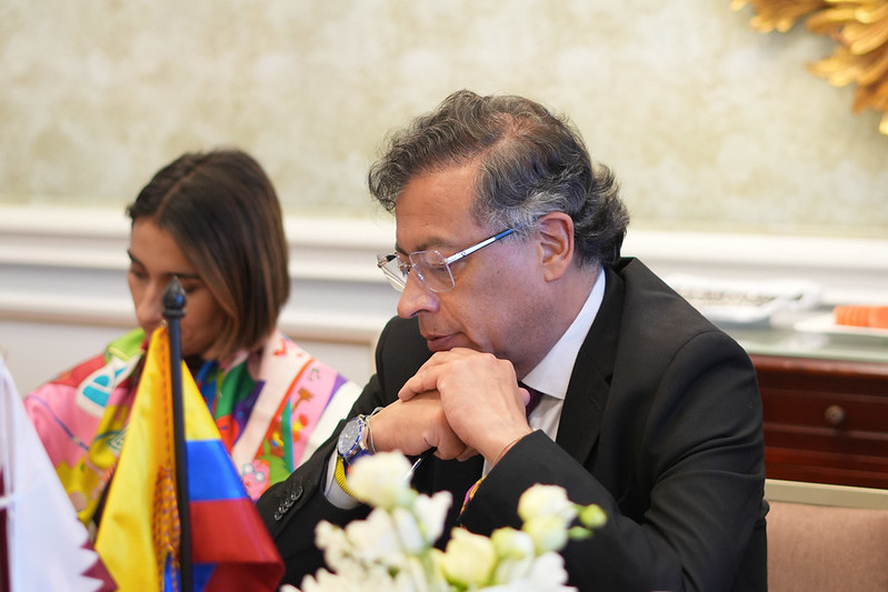 El presidente Gustavo Petro viajó acompañado de la canciller Laura Sarabia.